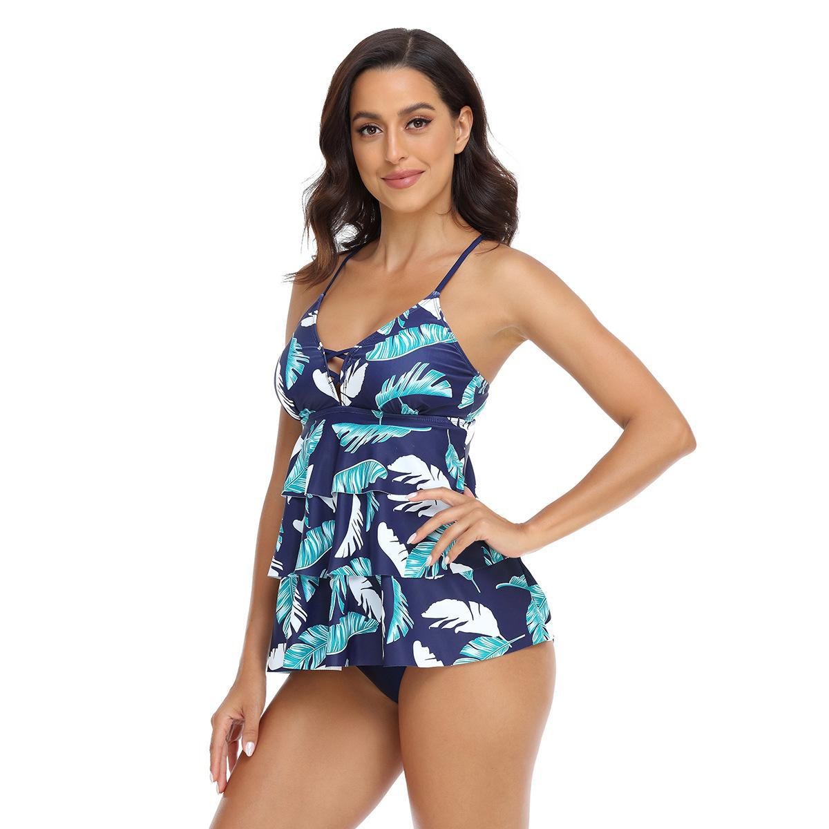 Woman Tankini Tropical Leaf Pr – Tropic Strap Vintage recenzja i cena