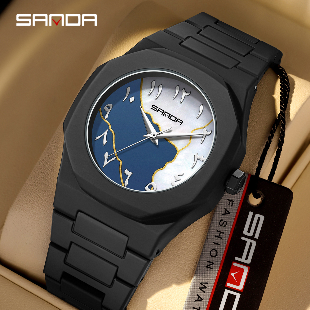 2025 SANDA Fashion Men's and W – Rubber Strap Diver recenzja i cena