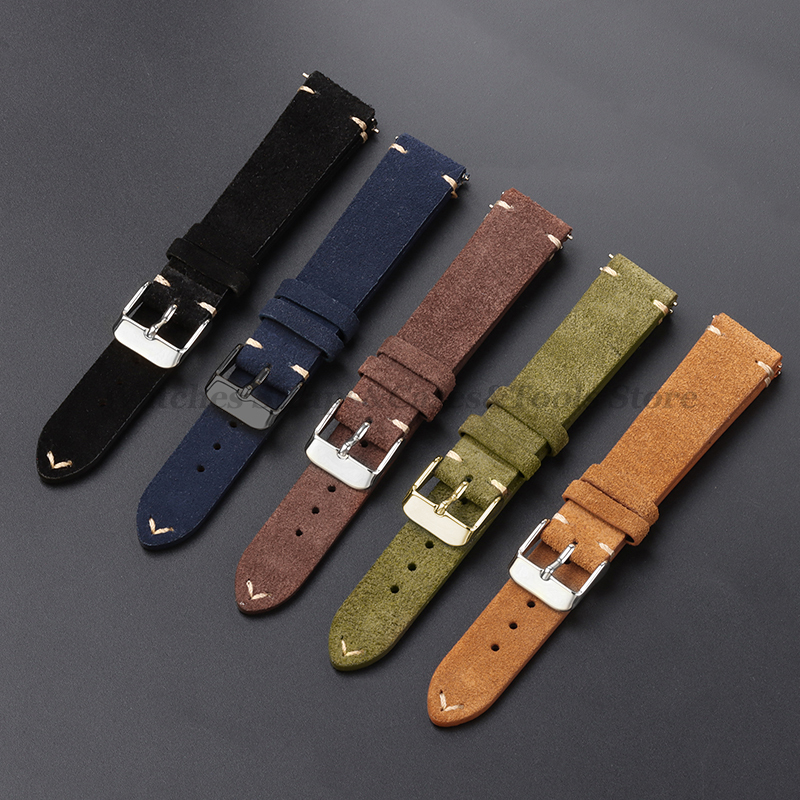 Vintage Genuine Suede Leather  – Suede Strap Watch recenzja i cena