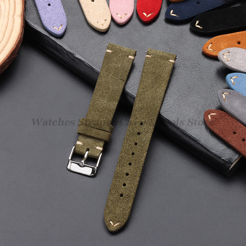 Vintage Genuine Suede Leather  – Suede Strap Watch recenzja i cena