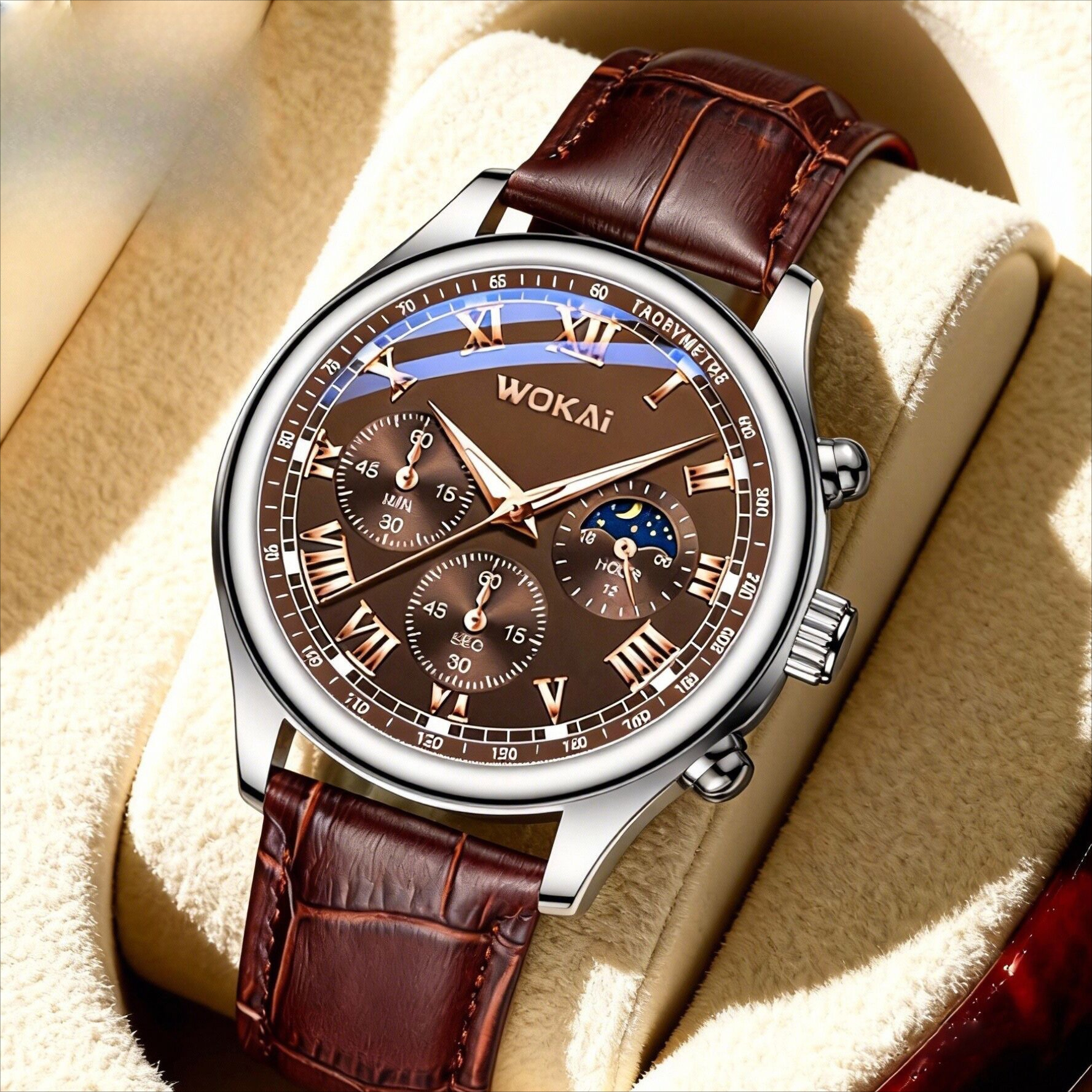 Luxury Men Business Watches Fa – Leather Watch Band Men recenzja i cena