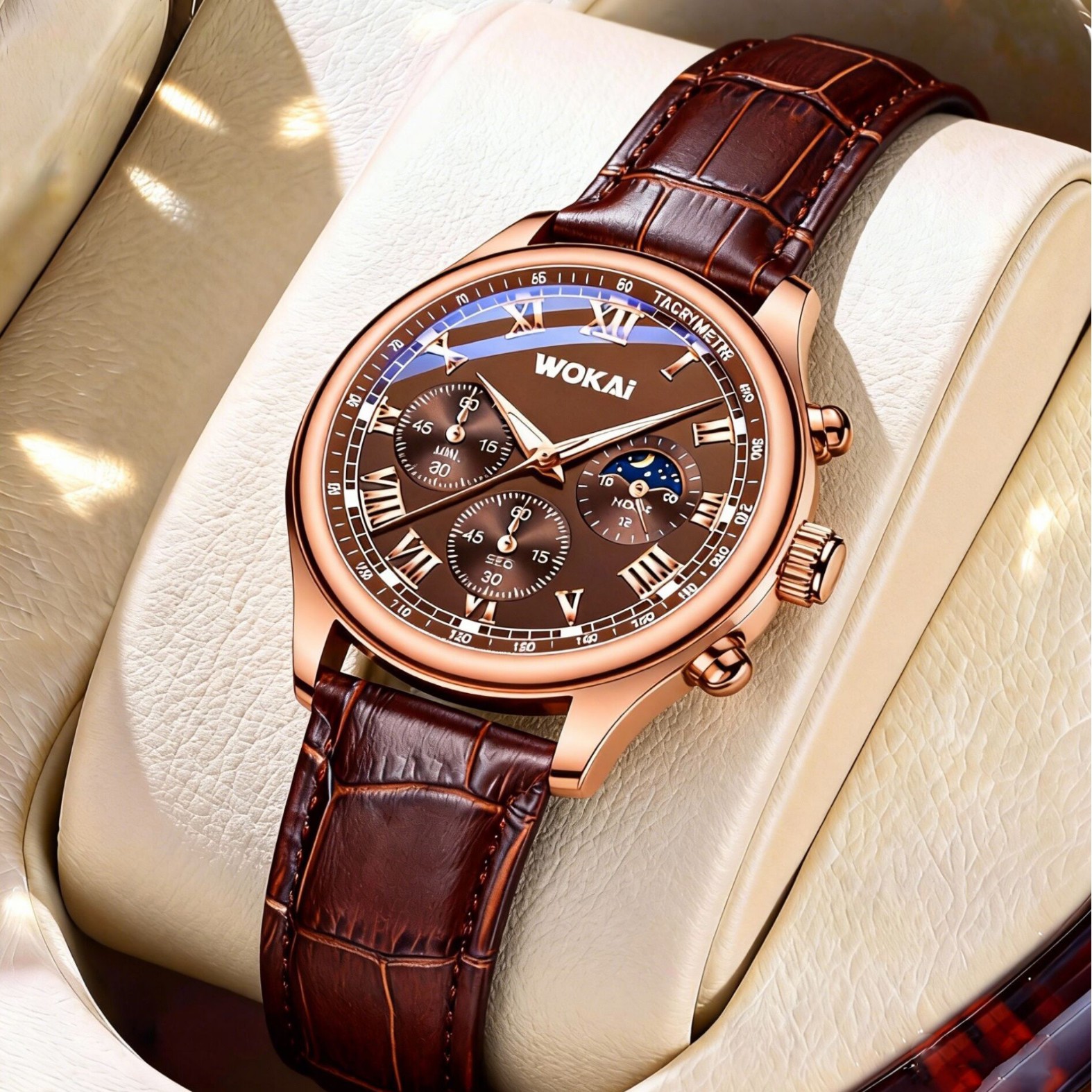 Luxury Men Business Watches Fa – Leather Watch Band Men recenzja i cena