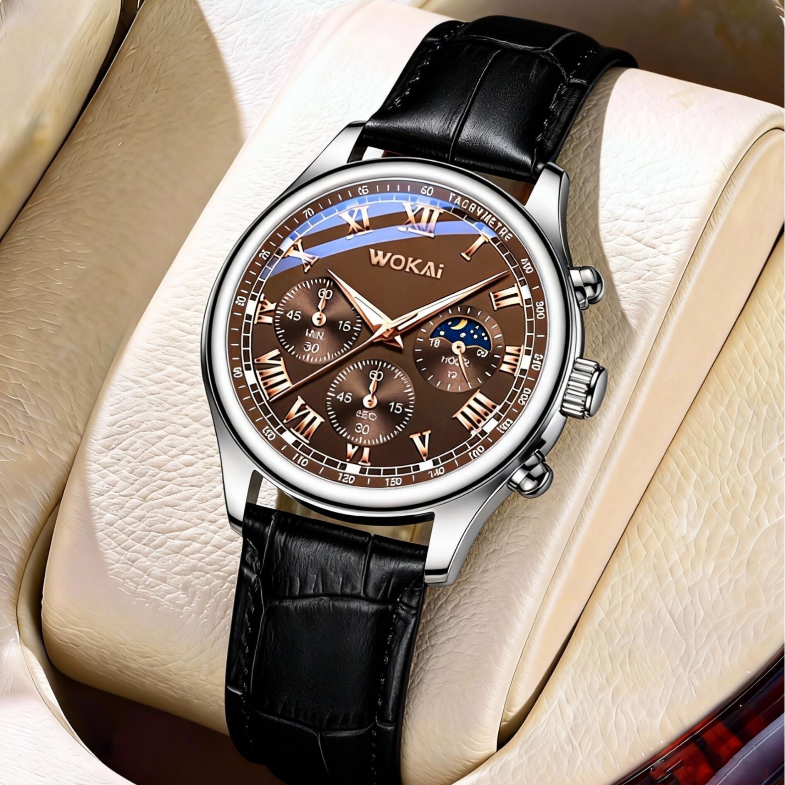 Luxury Men Business Watches Fa – Leather Watch Band Men recenzja i cena