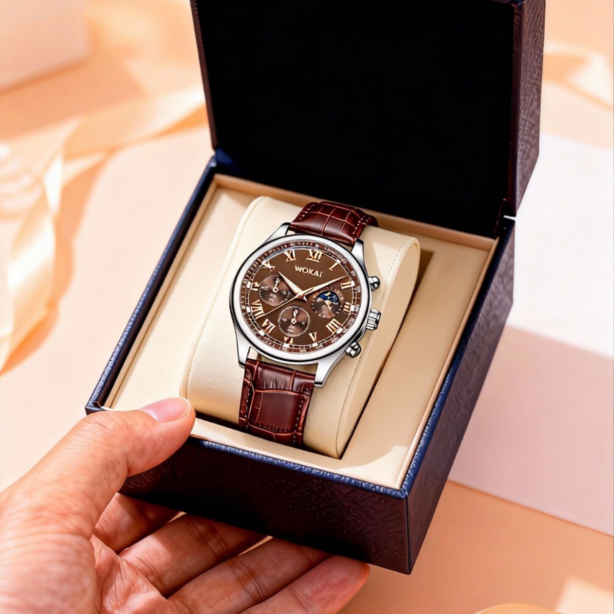 Luxury Men Business Watches Fa – Leather Watch Band Men recenzja i cena