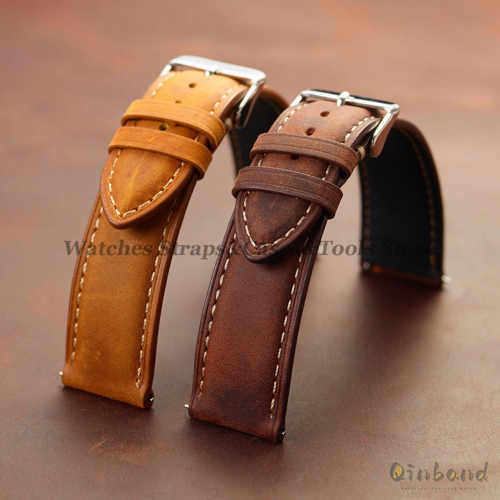 Vintage Cowhide Leather Watch  – Leather Strap Quick Release recenzja i cena