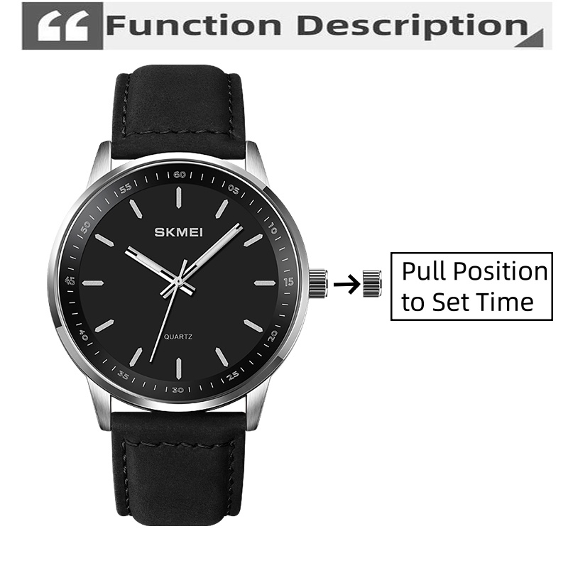 Skmei Original Brand Quartz Wa – Leather Watch Band Men recenzja i cena