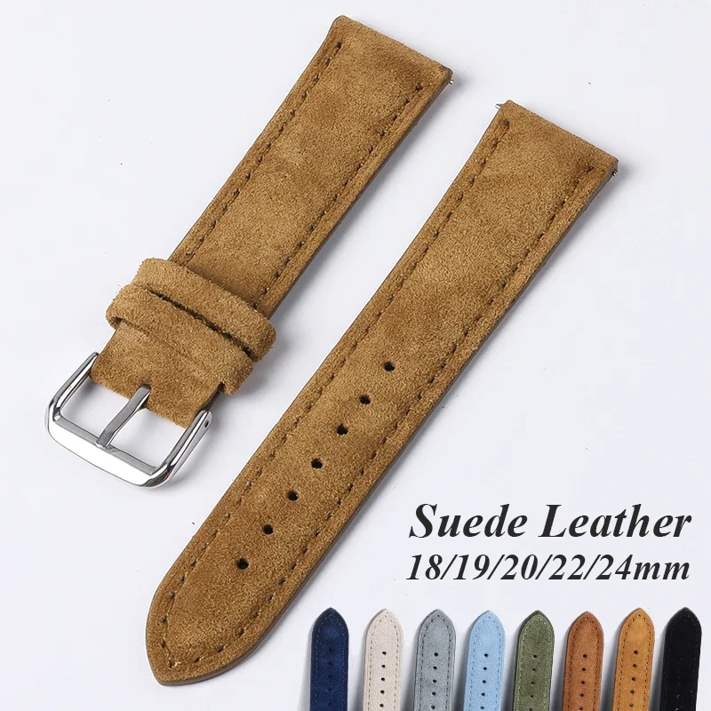 Suede Genuine Leather Watchban – Suede Strap Watch recenzja i cena