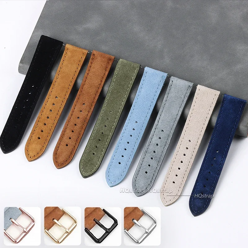 Suede Genuine Leather Watchban – Suede Strap Watch recenzja i cena