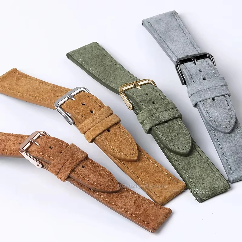 Suede Genuine Leather Watchban – Suede Strap Watch recenzja i cena