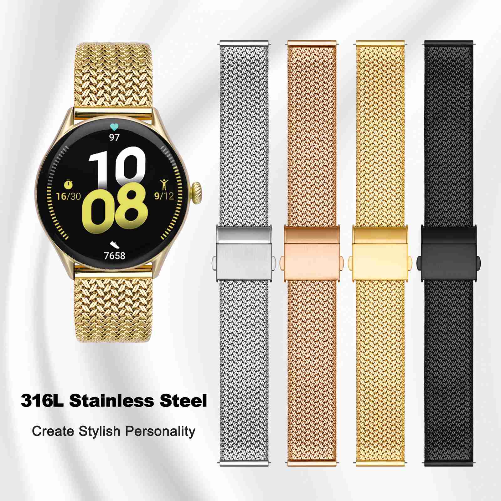 WOCCI Metal Watch Bands 316L S – Mesh Strap Metal recenzja i cena