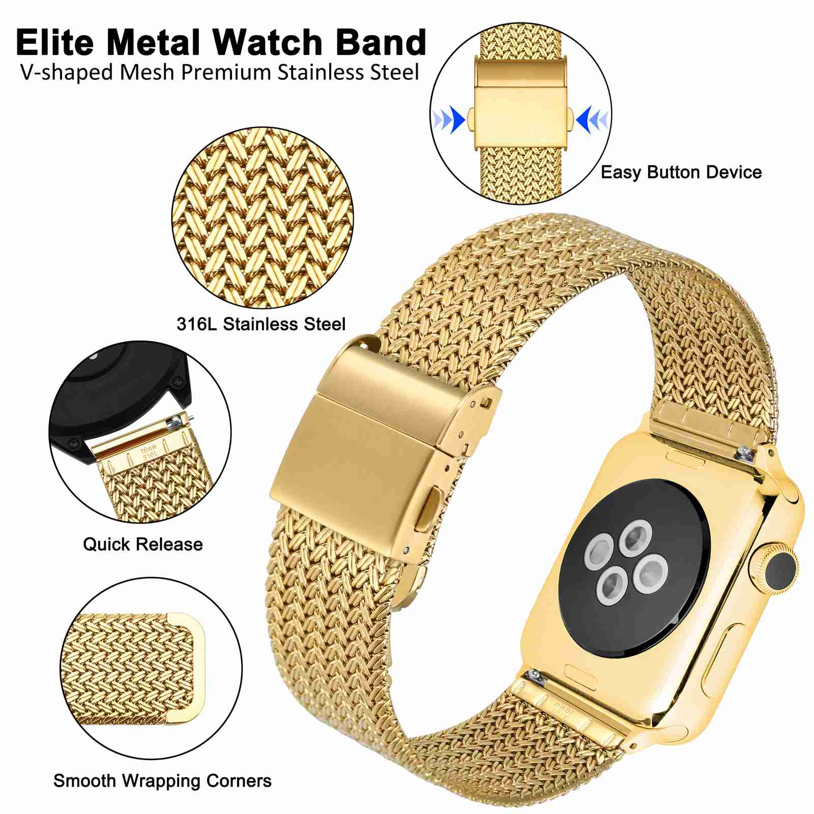WOCCI Metal Watch Bands 316L S – Mesh Strap Metal recenzja i cena