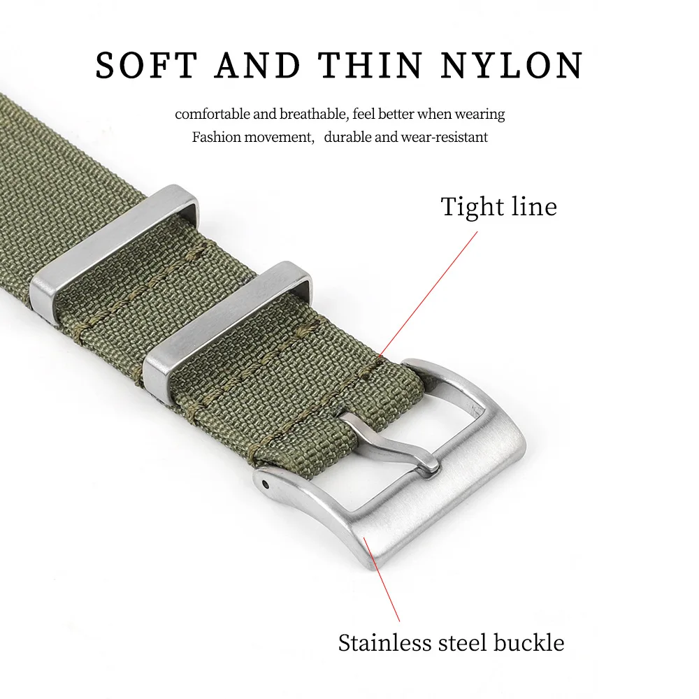 20mm 22mm High Quality Nylon W – Canvas Strap Watch recenzja i cena