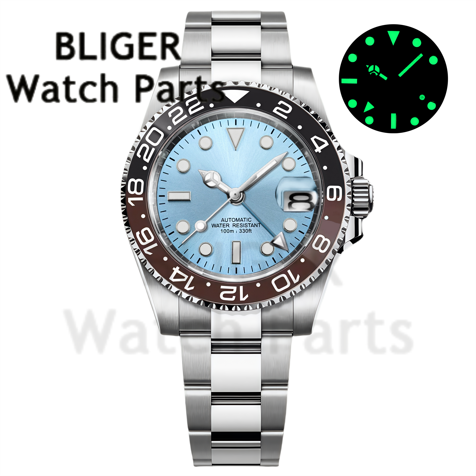 Custom Fashion GMT 40mm Men NH – Stainless Bracelet Diver recenzja i cena