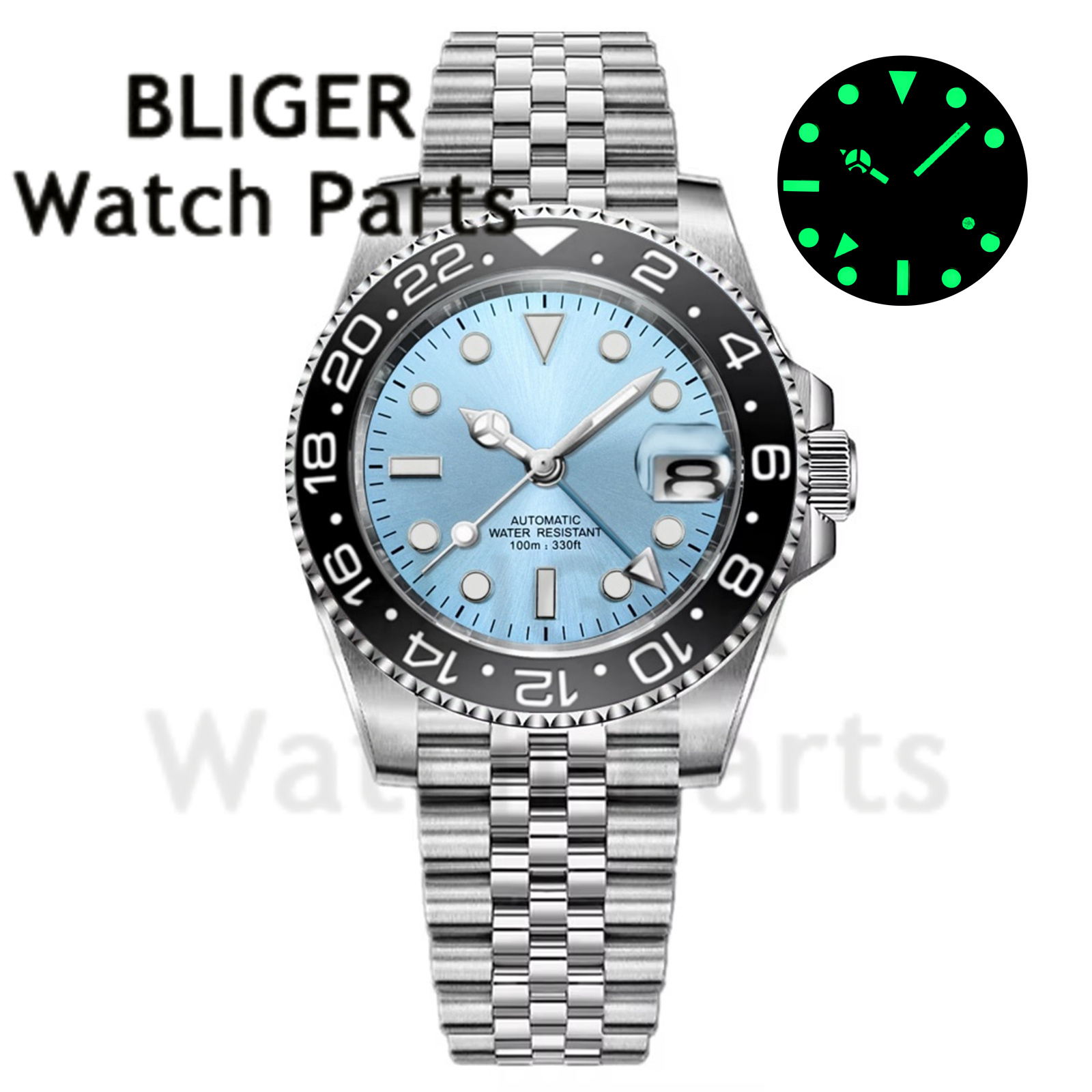 Custom Fashion GMT 40mm Men NH – Stainless Bracelet Diver recenzja i cena