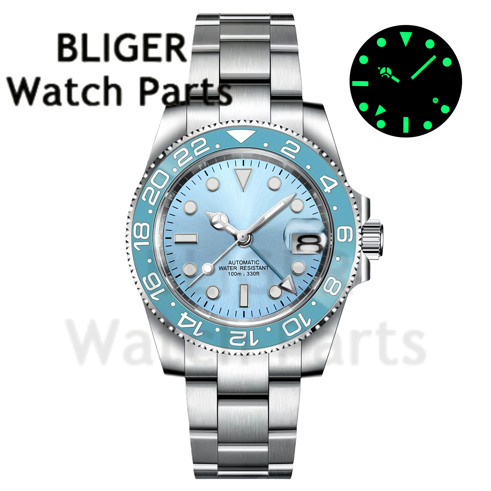 Custom Fashion GMT 40mm Men NH – Stainless Bracelet Diver recenzja i cena