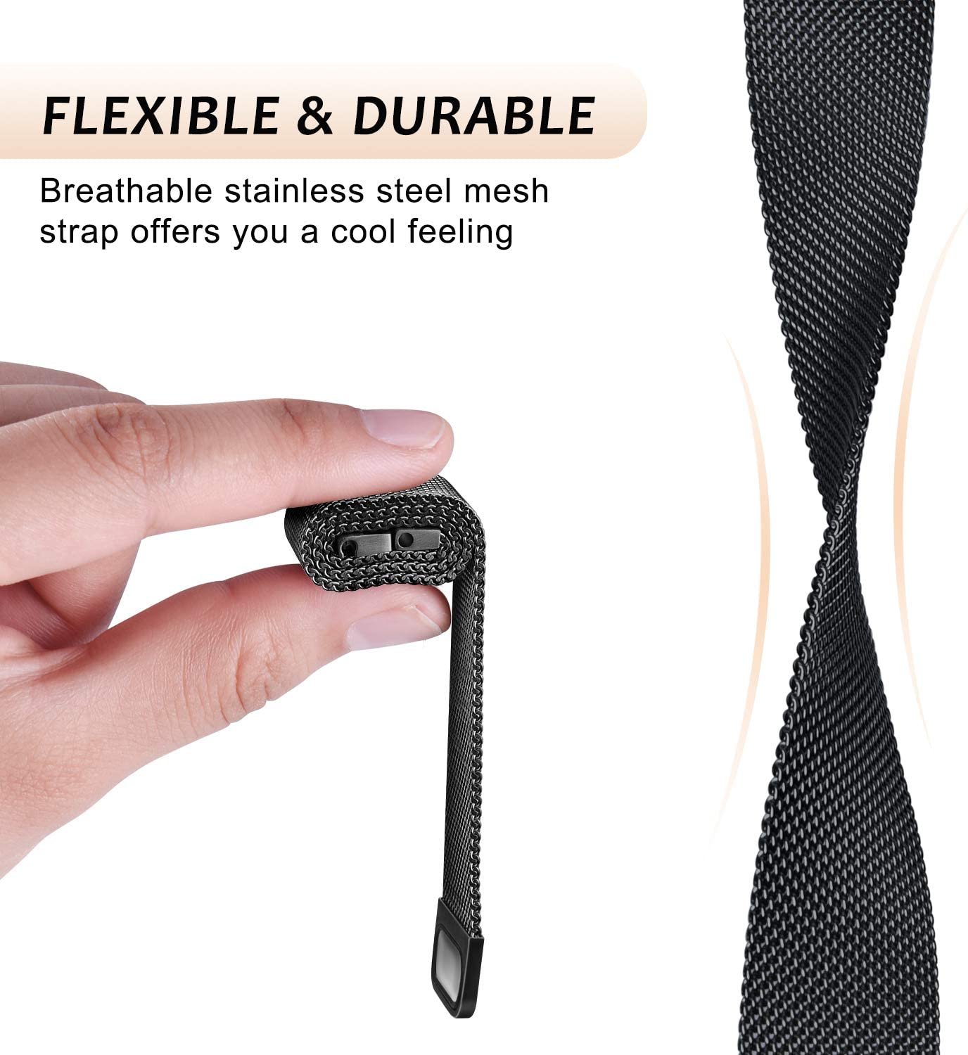 Milanese Loop strap for Fitbit – Milanese Loop Magnetic recenzja i cena
