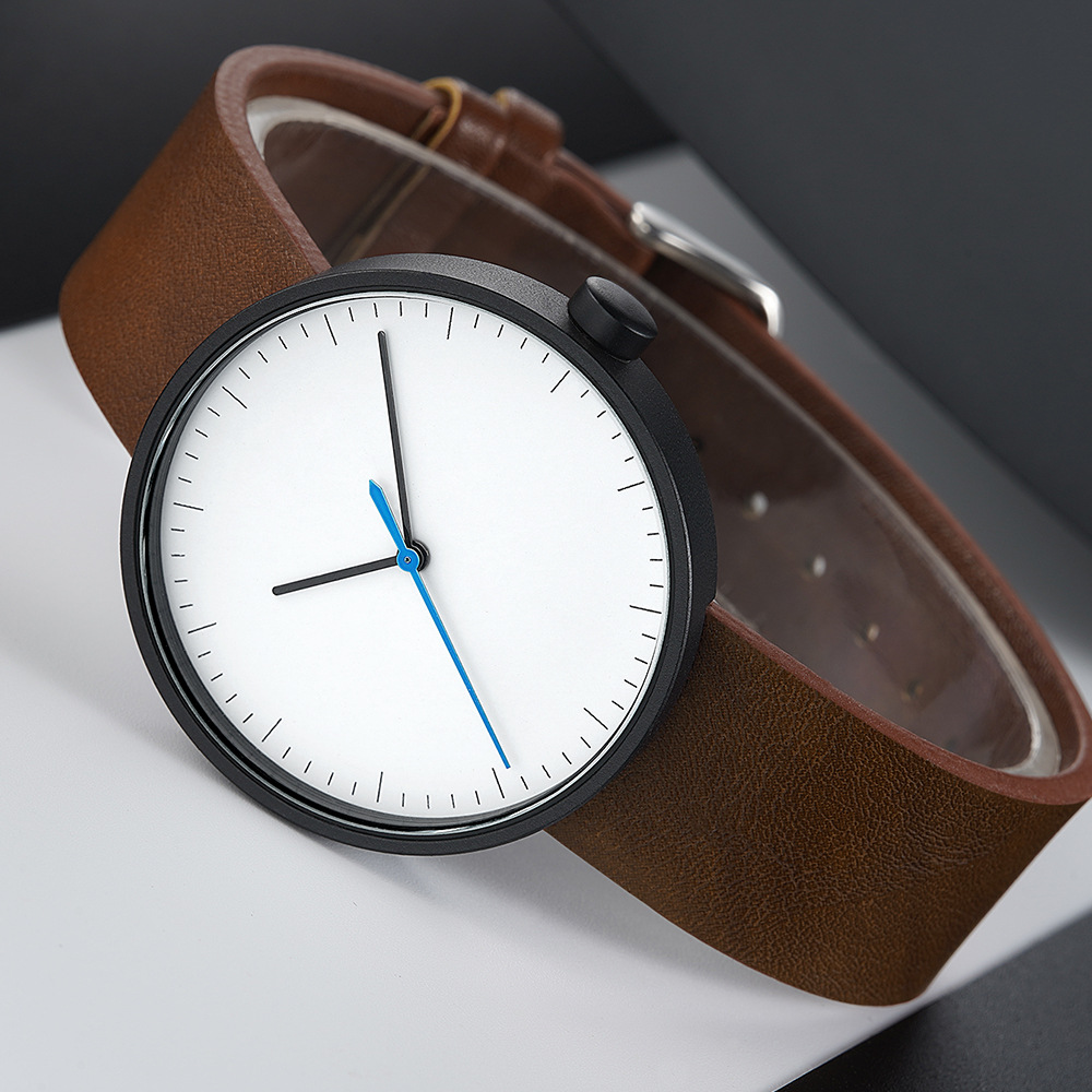 UTHAI Watch Men Simple Trendy  – Leather Watch Band Men recenzja i cena