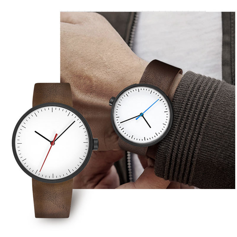 UTHAI Watch Men Simple Trendy  – Leather Watch Band Men recenzja i cena
